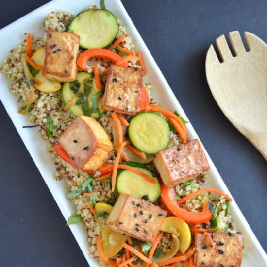 Coconut Quinoa & Tamari Veggies - Recipe photo by healthynibblesandbits
