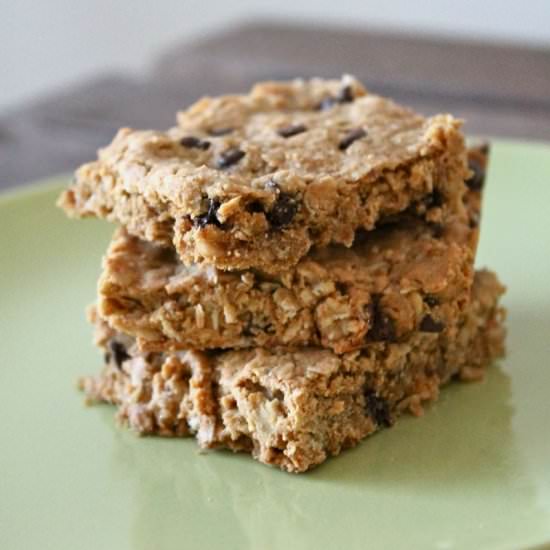 PB Oatmeal Chocolate Snack Bars - Recipe photo by Sweet To The Soul