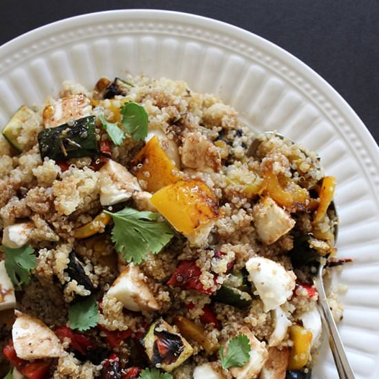 Quinoa with Grilled Vegetables - Recipe photo by aliceandlois