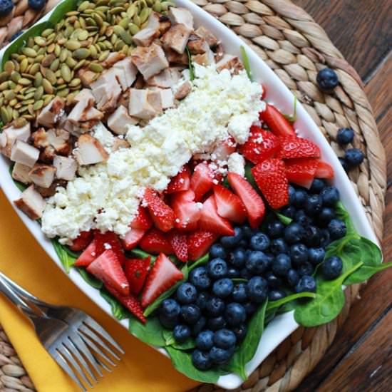 Summer Spinach and Berry Salad - Recipe photo by littlebroken