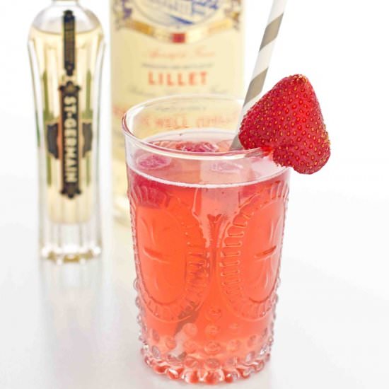 St-Germain Lillet Pink Lemonade - Recipe photo by sweetcsdesigns