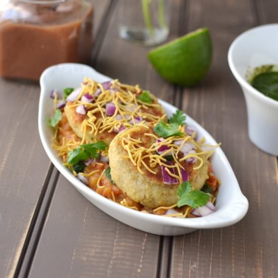 Ragda Pattice - Recipe photo by Pavani