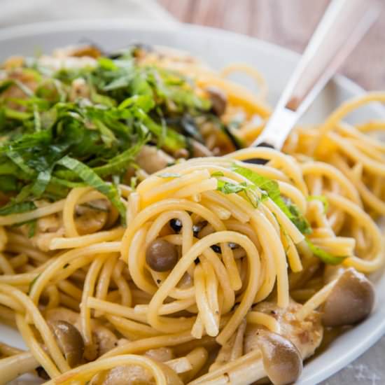 Japanese Style Ume Shiso Pasta - Recipe photo by Just One Cookbook