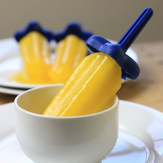 Mango Popsicles - Recipe photo by First Time Foods