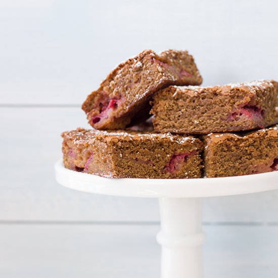 Brown Butter Strawberry Blondies - Recipe photo by brighteyedbaker