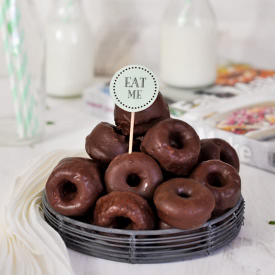 Chocolate Baked Doughnuts - Recipe photo by tu eres el chef
