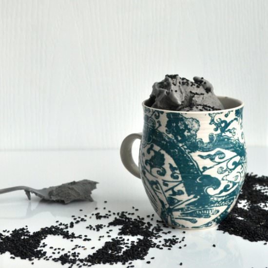 Black Sesame Ice Cream - Recipe photo by mysecondbreakfast