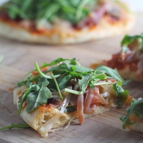 Pita Pizza with Prosciutto - Recipe photo by Sprinkles and Sauce