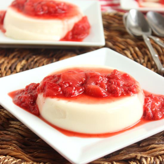 Citrus Hibiscus Tea Panna Cotta - Recipe photo by TheSuburbanSoapbox