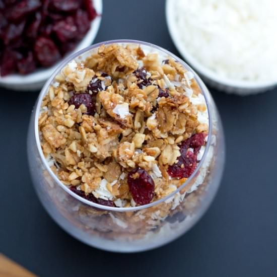 White Chocolate and Craisin Granola - Recipe photo by thisgrandmaisfun