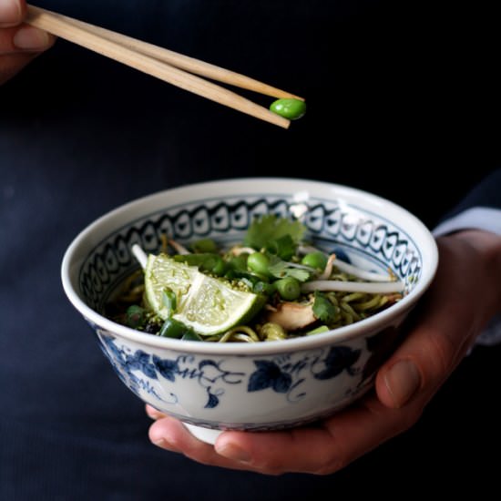 Green Tea Soba Noodles - Recipe photo by Yellow lemon tree