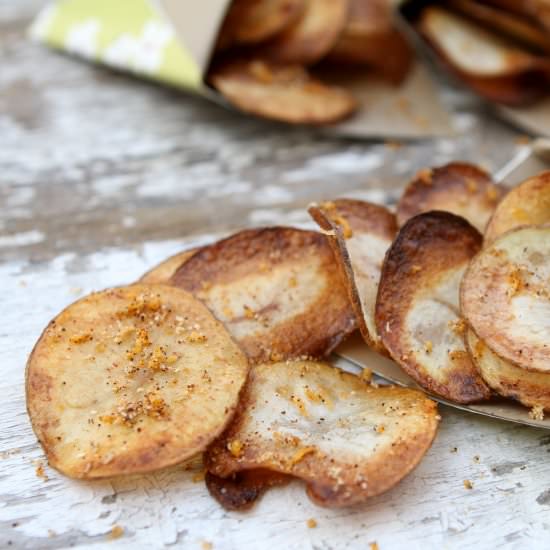 Homemade Potato Chips - Recipe photo by cinemaandspice