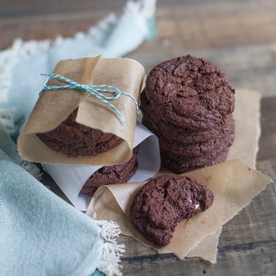 Gluten-Free Double Chocolate Cookie - Recipe photo by lia griffith