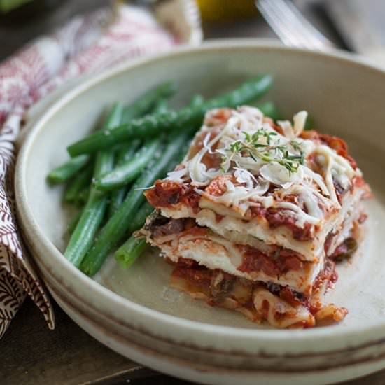 Gluten-Free Roasted Veggie Lasagna - Recipe photo by lia griffith