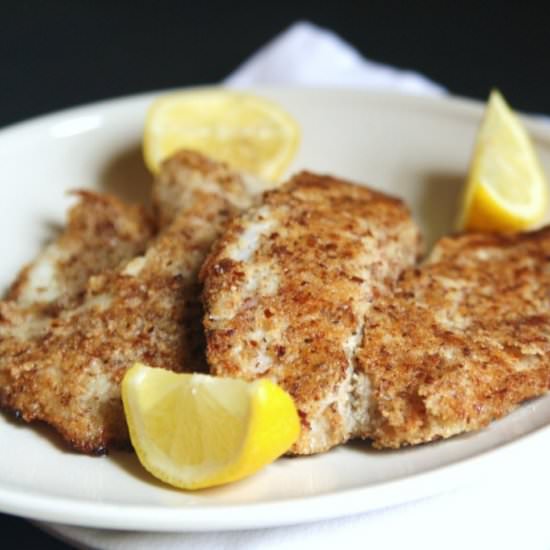 Almond-Crusted Tilapia - Recipe photo by thetastybite