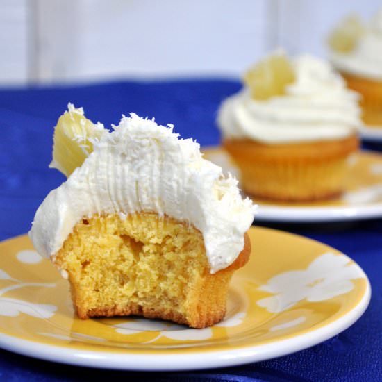 Pina Colada Cupcakes - Recipe photo by cupcakesandcompany