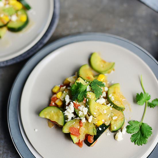 Calabacitas (Mexican Style Zucchini) - Recipe photo by Muy Delish