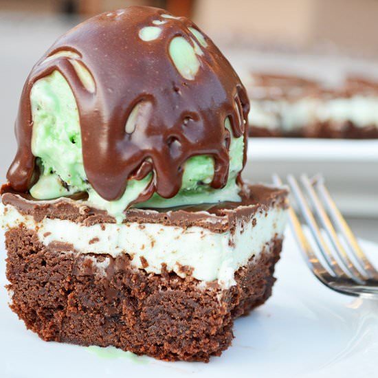 Gluten Free Mint Chocolate Brownies - Recipe photo by Breezy Bakes