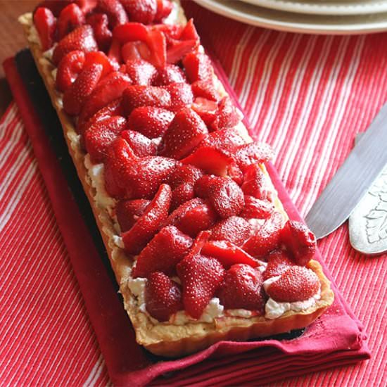 Tart with Strawberry - Recipe photo by kalejdoskoprenaty