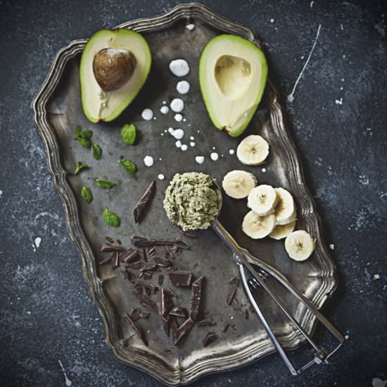 Vegan Avocado Mint Ice Cream - Recipe photo by passthefood