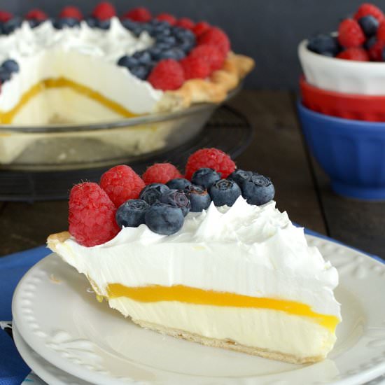 Lemon Cream Berry Pie - Recipe photo by BruCrewLife