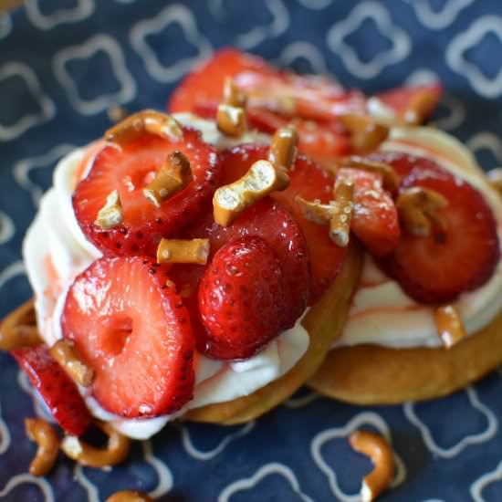 Strawberry Pretzel Shortcake - Recipe photo by apronclad