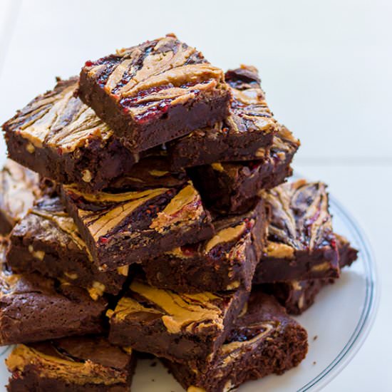PB&J Brownies - Recipe photo by kitchenette