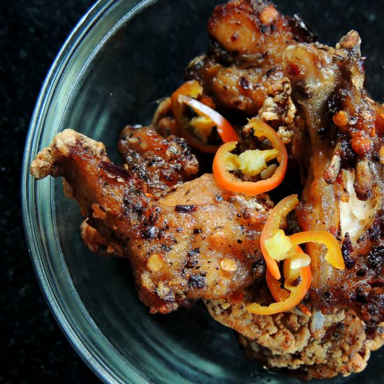 Mouth-Numbing Fried Chicken - Recipe photo by thesundayfoodapprentice