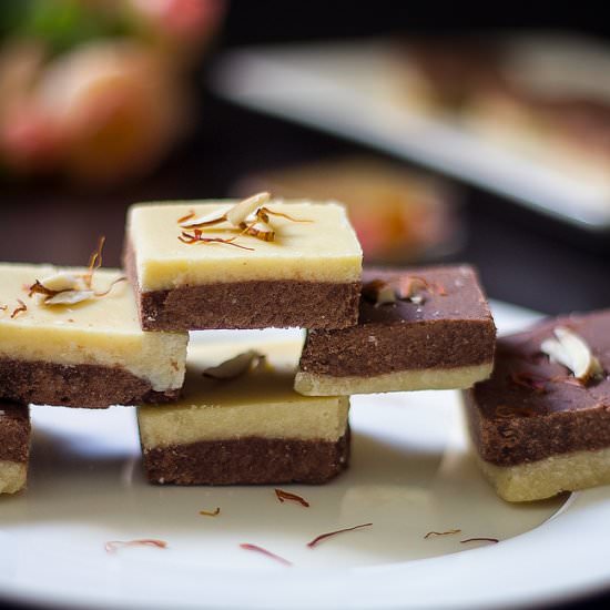 Chocolate Burfi Using Khoya - Recipe photo by Akila