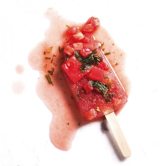 Watermelon-Mint Popsicles with Lime - Recipe photo by fforfood