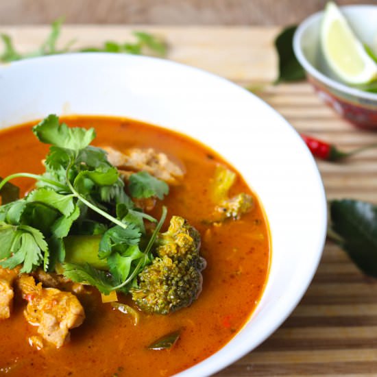 Red Curry with Chicken and Pumpkin - Recipe photo by nakedcuisine