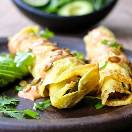Spicy Beef Taquitos & Cashew Cheese - Recipe photo by nakedcuisine