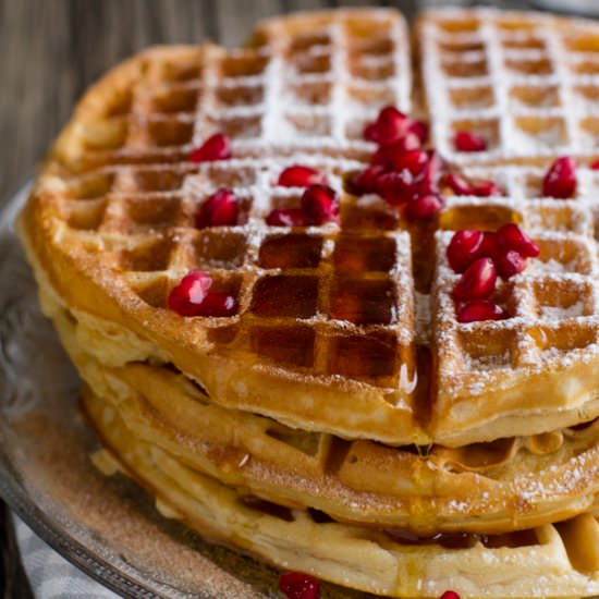 Malted Buttermilk Waffles - Recipe photo by ktphotogirl