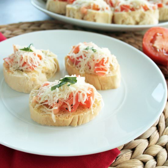 Easy Gluten Free Bruschetta - Recipe photo by LazyGlutenFree