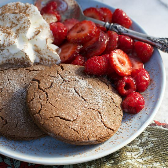 Chocolate Hazelnut Berry Shortcakes - Recipe photo by ourapronstrings