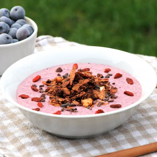 Pink Smoothie Bowl - Recipe photo by NaturallySassy