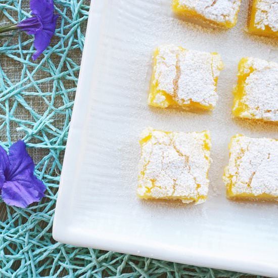 Luscious Lemon Bars - Recipe photo by Breezy Bakes