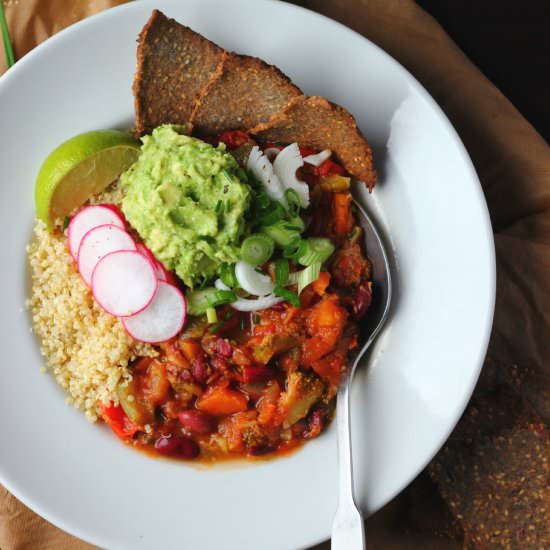 Spring Chili Quinoa Bowl - Recipe photo by happyheartedkitchen