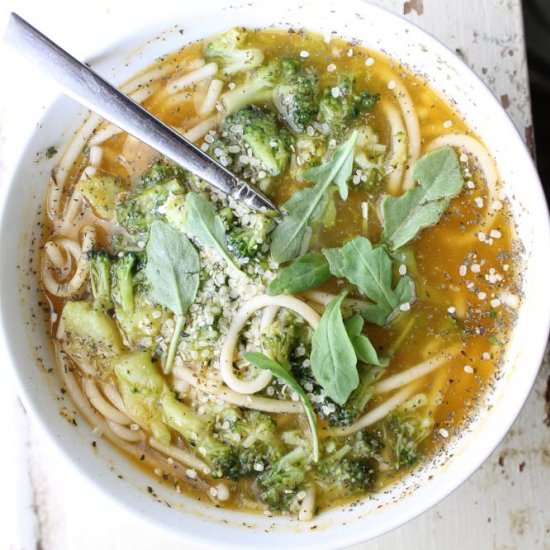 Simple Broccoli Noodle Soup - Recipe photo by strawberry17
