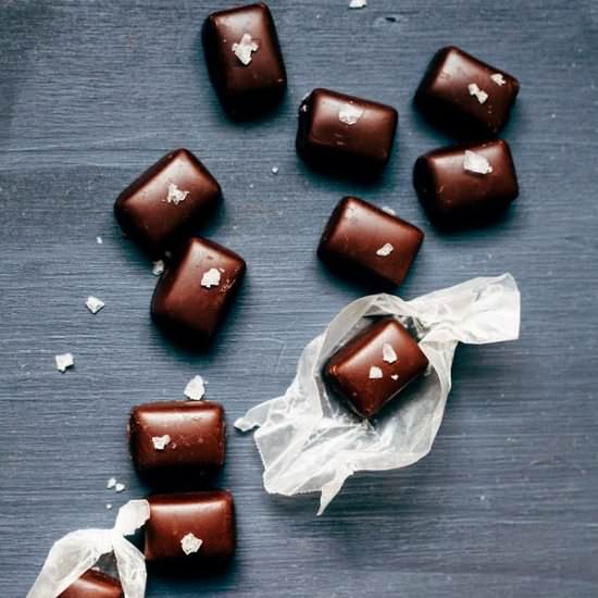 Double Chocolate Salted Caramels - Recipe photo by hummingbirdhigh