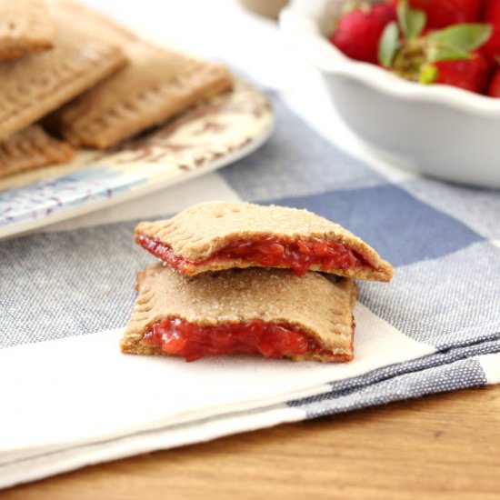 Strawberry Graham Toaster Pastries - Recipe photo by akitchenaddiction