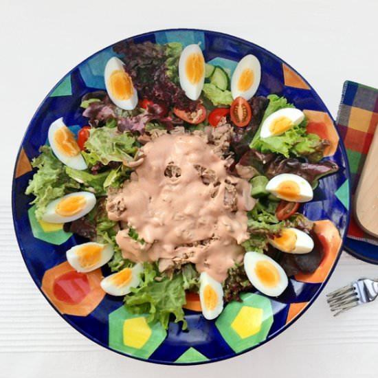 Chef's Salad with Tuna - Recipe photo by The Crispy Crouton