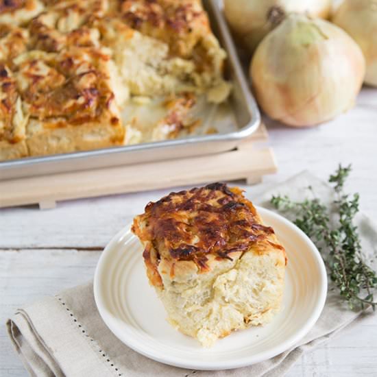 Caramelized Onion and Gruyere Rolls - Recipe photo by the little epicurean