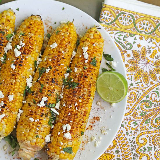 Mexican Grilled Corn on the Cob - Recipe photo by grandbabycakes