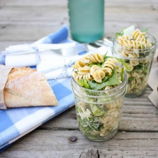 Creamy Italian Herb Pasta Salad - Recipe photo by Sweetphi