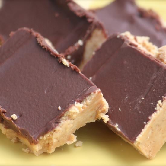 Receses Peanut Butter Cup Bars - Recipe photo by Bread Brownies and Beyond