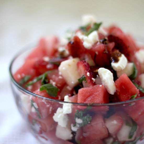 Watermelon Salad - Recipe photo by jenessasdinners