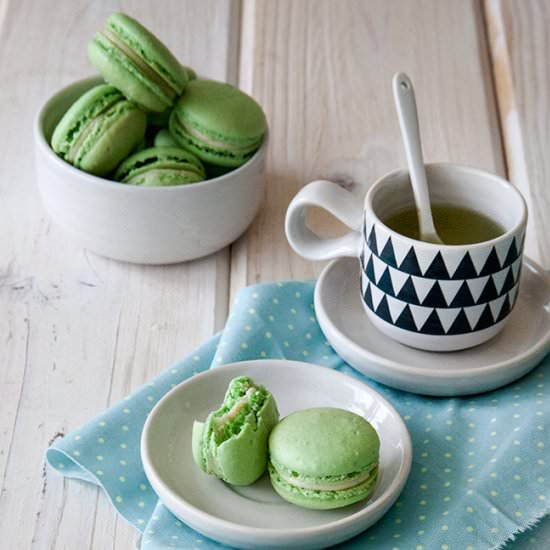 Matcha Sesame Macarons - Recipe photo by Style Sweet CA