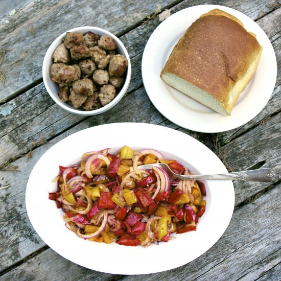 Piperade Stir-Fry - Recipe photo by Diane Balch