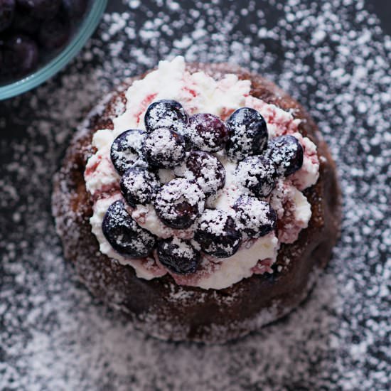 Banana Blueberry Bread Mini Cakes - Recipe photo by Adore Foods